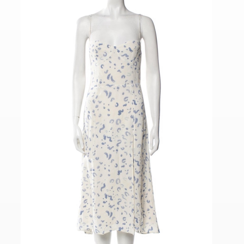 Reformation White Cream Midi Dress Medium
